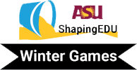 sau shaping edu winter games logo