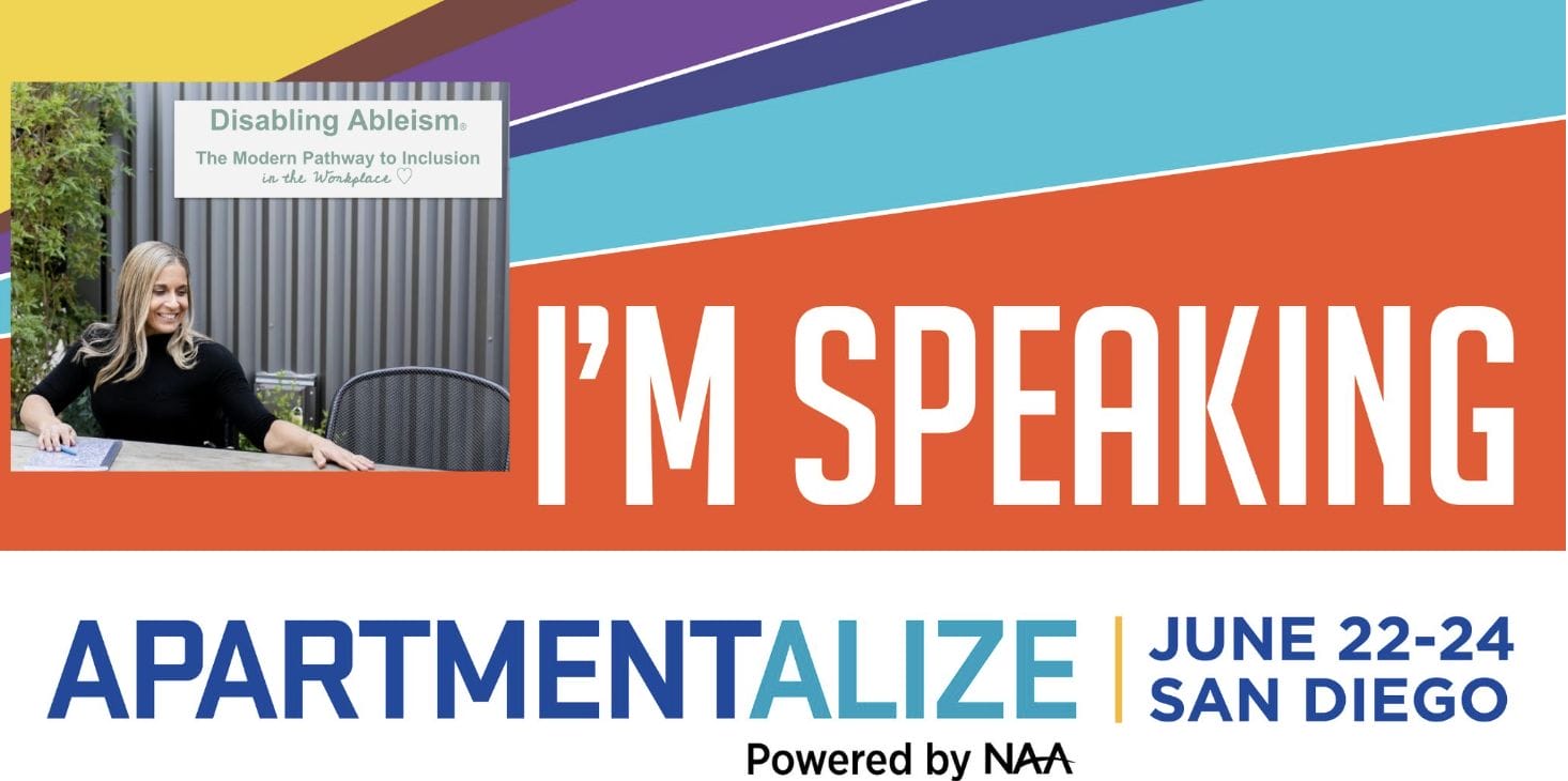 apartmentalize marketing banner with alycia pictured along a header im speaking in san diego