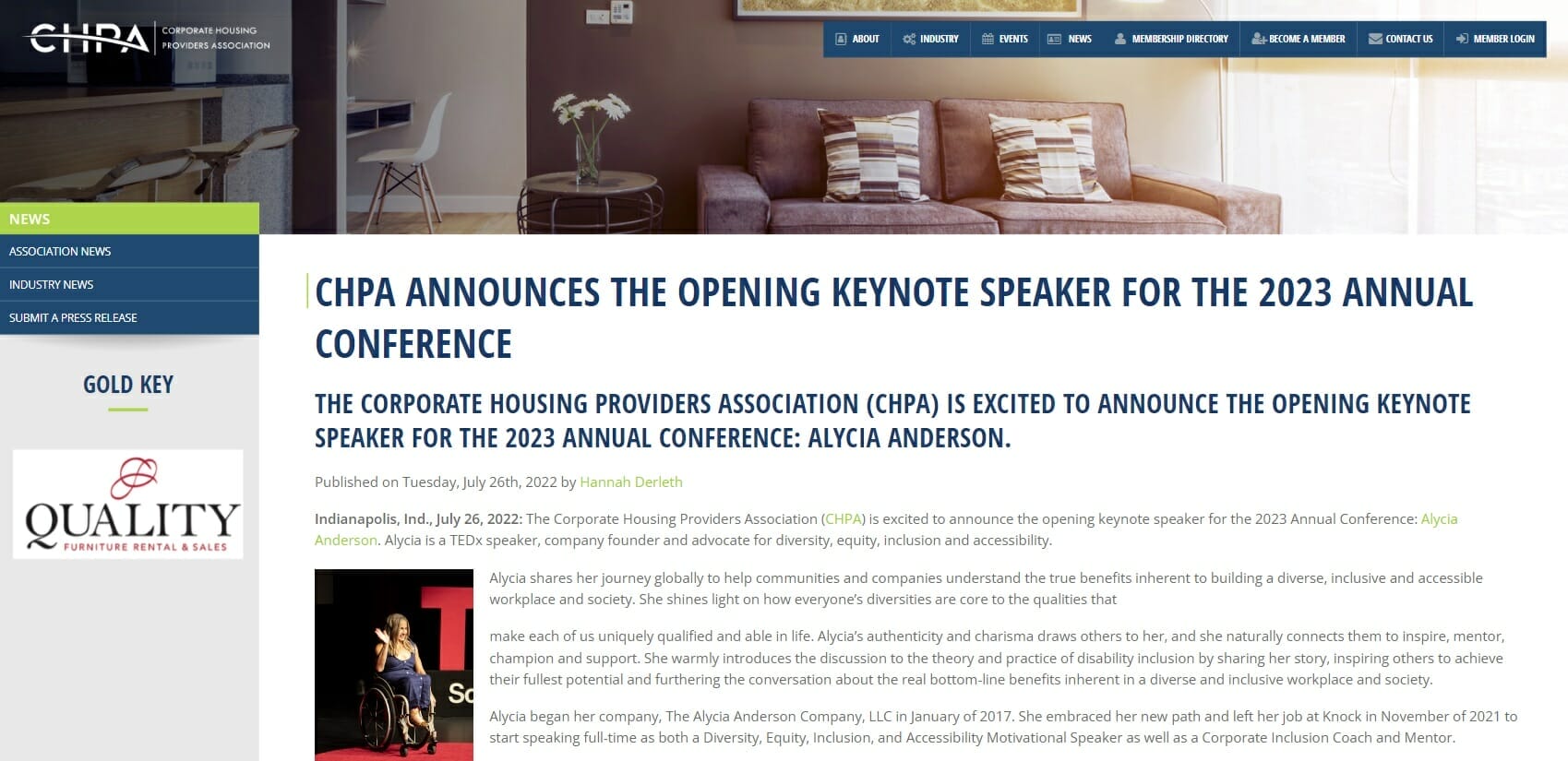 screen capture chpa article