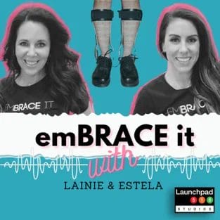 embrace it with laine and estella logo