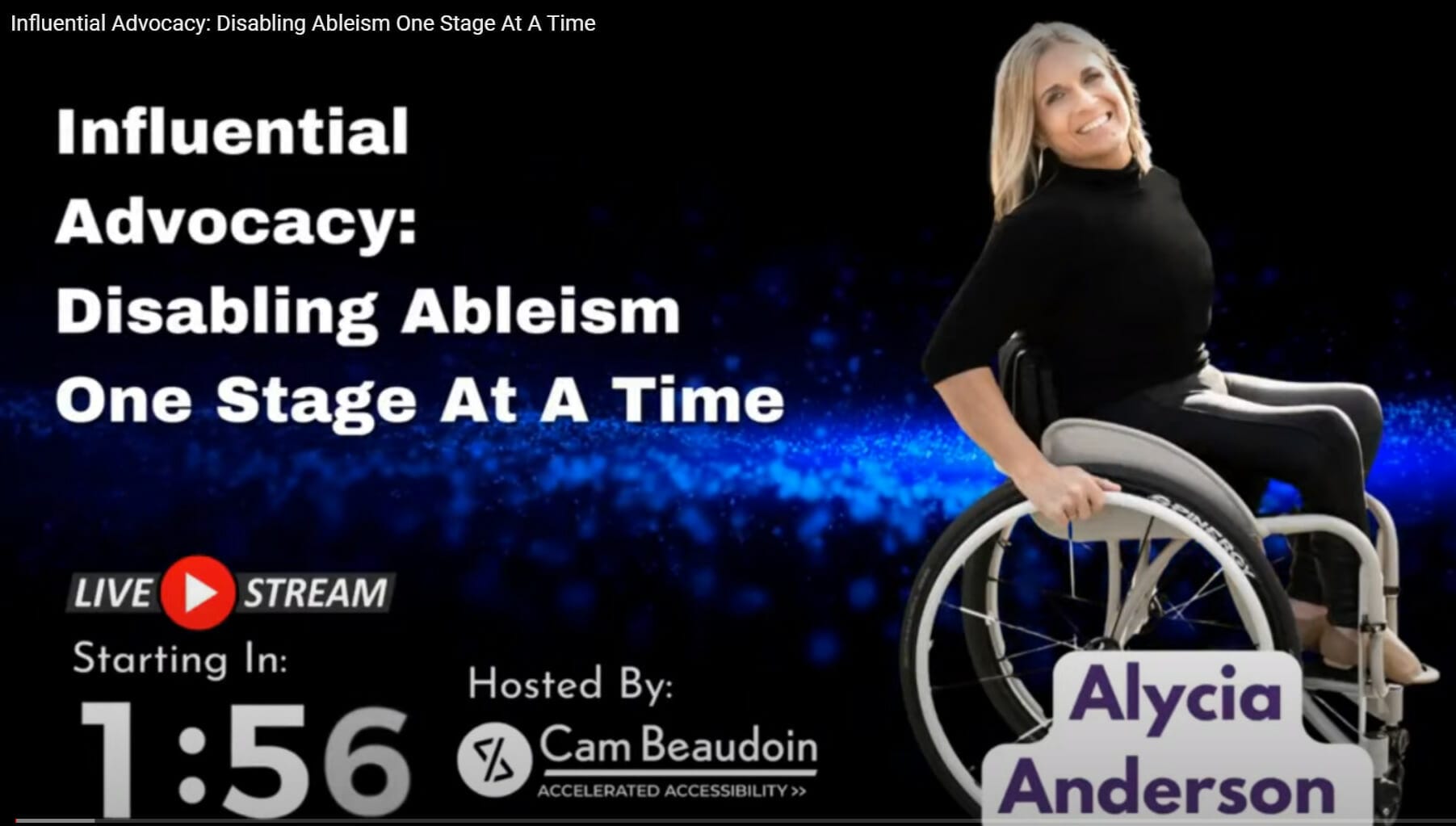influential advocacy disabling ablesim one stage at a time youtube coverart