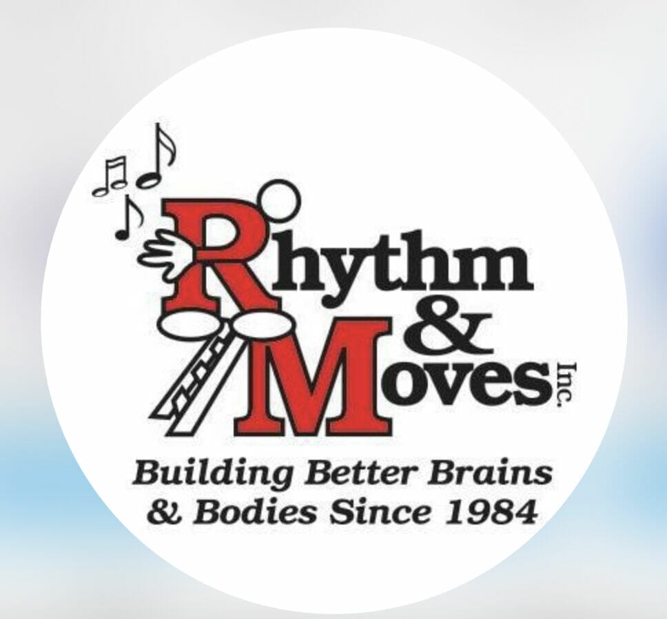 Rhythm and Moved red and black logo