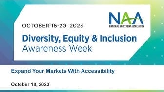 n a a diversity equity and inclusion awareness week expand your markets with accessibility session banner