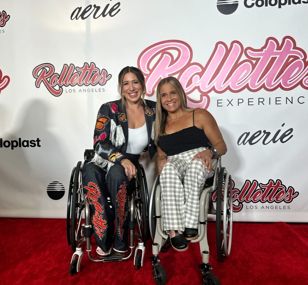chelsie hill and alycia anderson on red carpet at rollettes experience