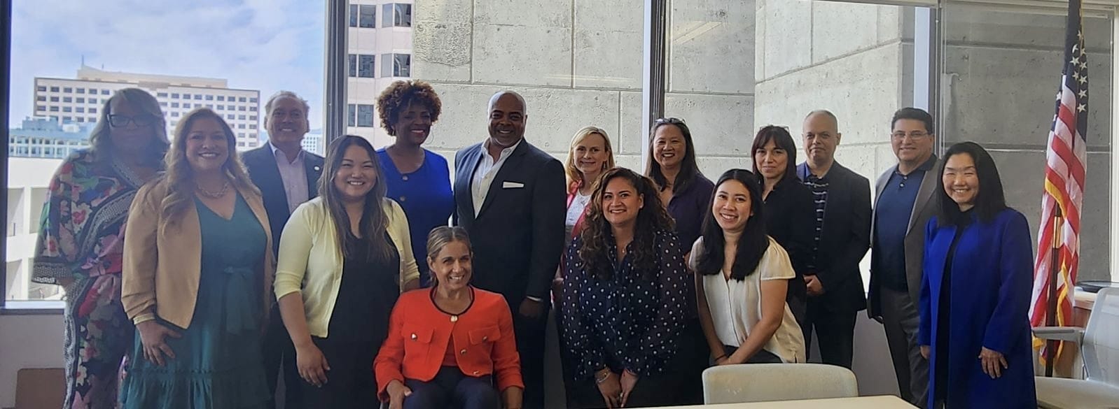alycia with all of the insurance diversity task force members at the quarterly meeting in oakland