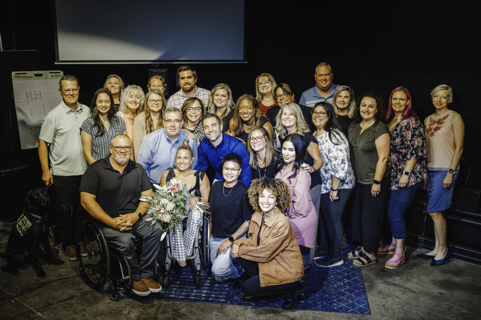 picture of attendees of blue shield of california disability inclusion alliance employee resource groups americans with disabilities act anniversary celebration