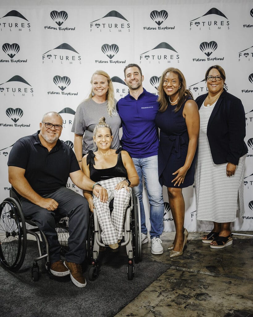 alycia and marty with dustin saffy karen and the vice president of blue shield of california