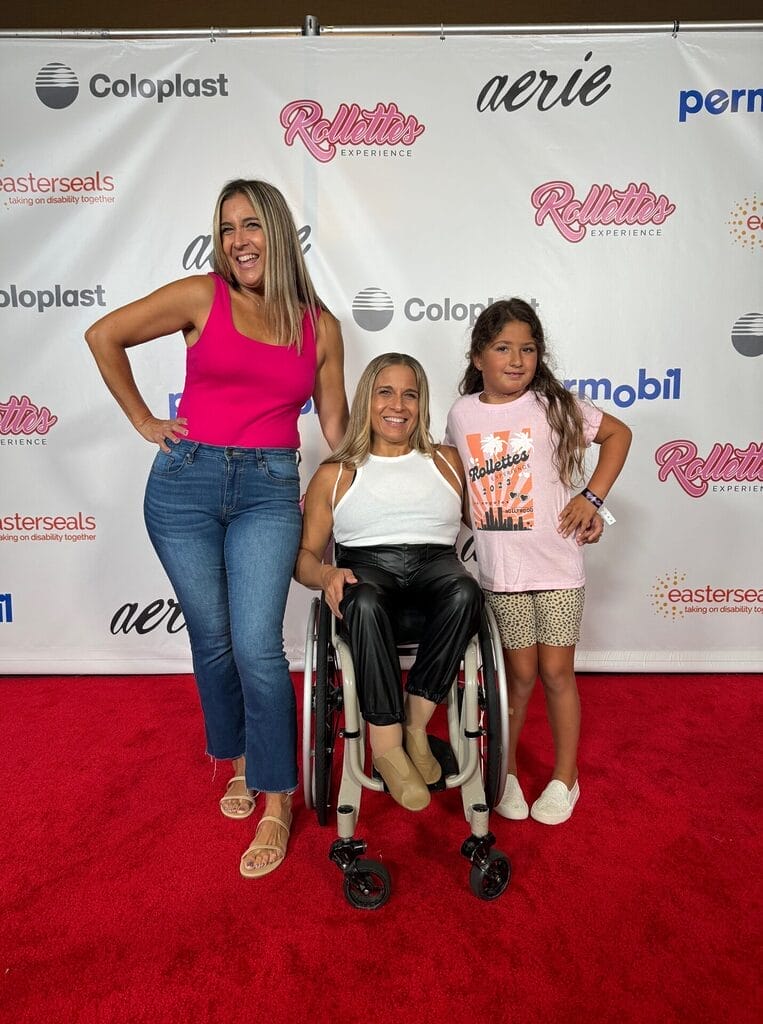 alycia regina and ella on the red carpet at rollettes experience