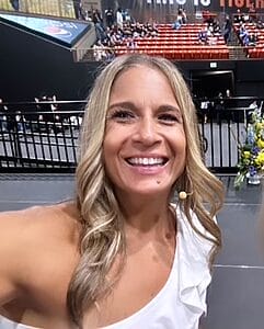 alycia close up smiling into the camera