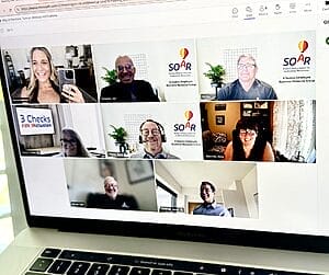 alycia with various members of the sodexo organization disabilities resources e b r g on the virtual panel discussion