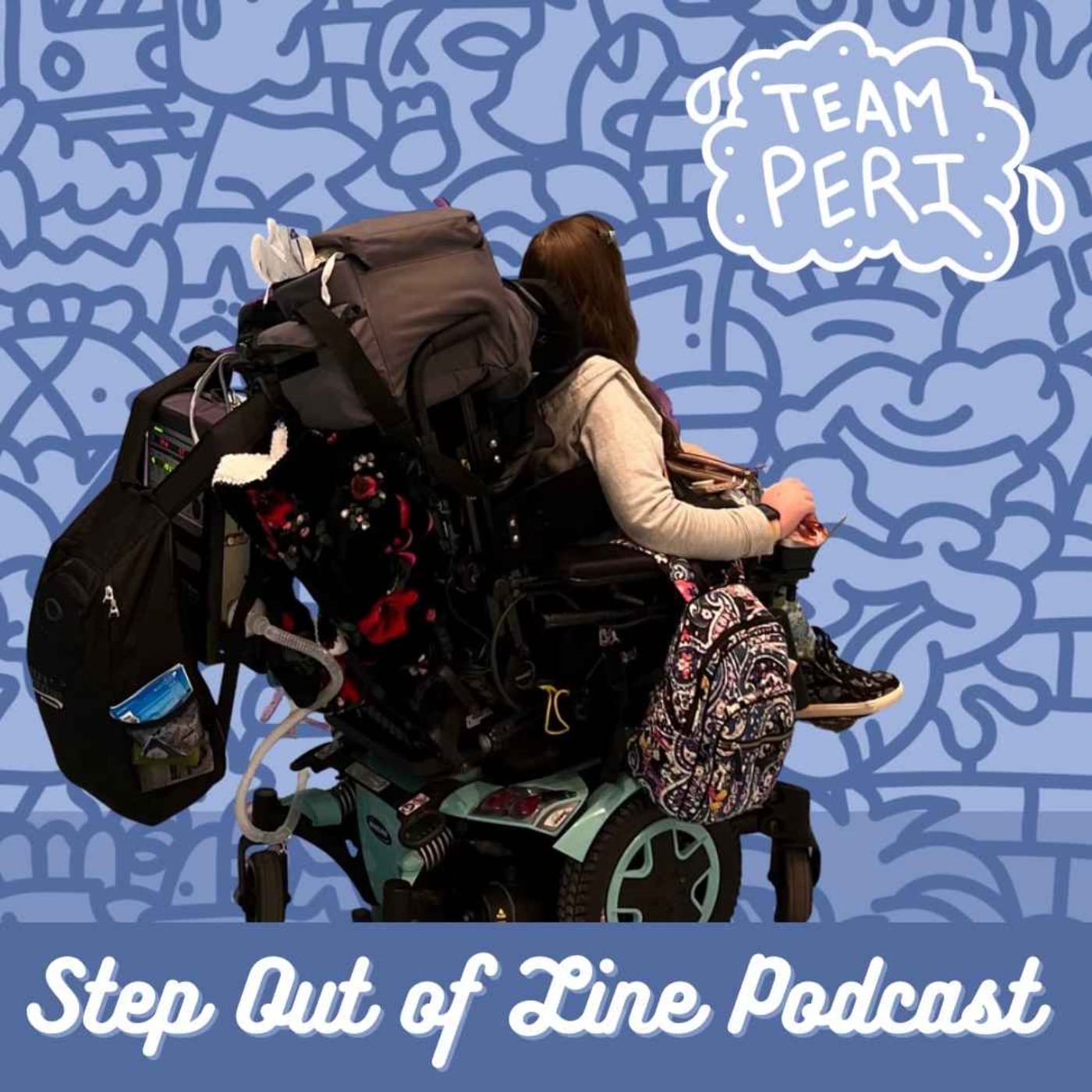 team peri step out of line podcast cover art