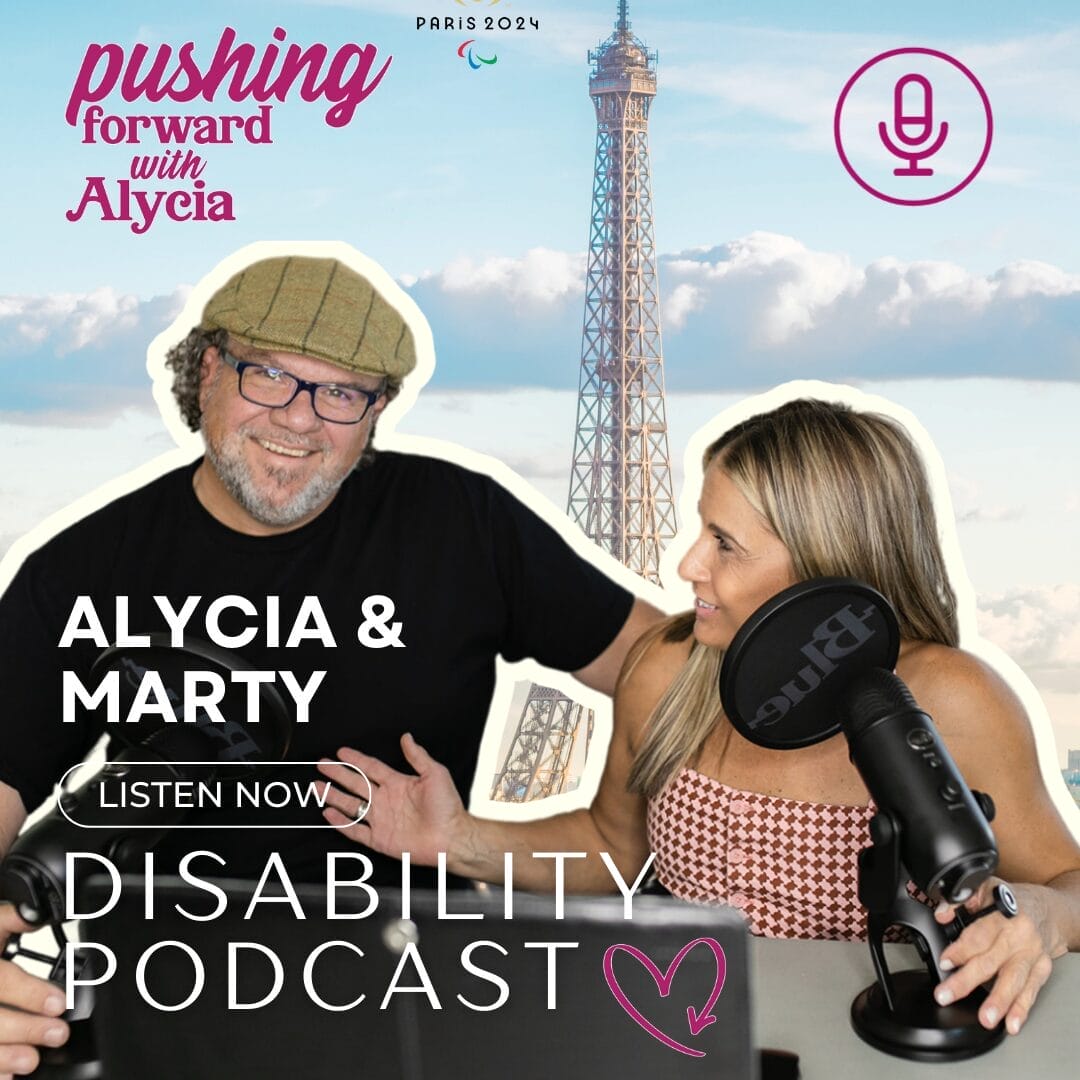 marty and alycia in this weeks episode sixty three of pushing forward with alycia
