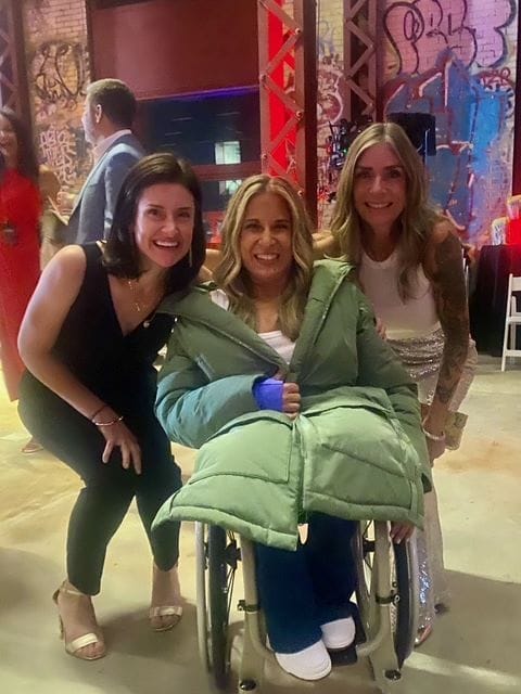 mari anderson and alycia anderson with erin nelson at runway of dreams