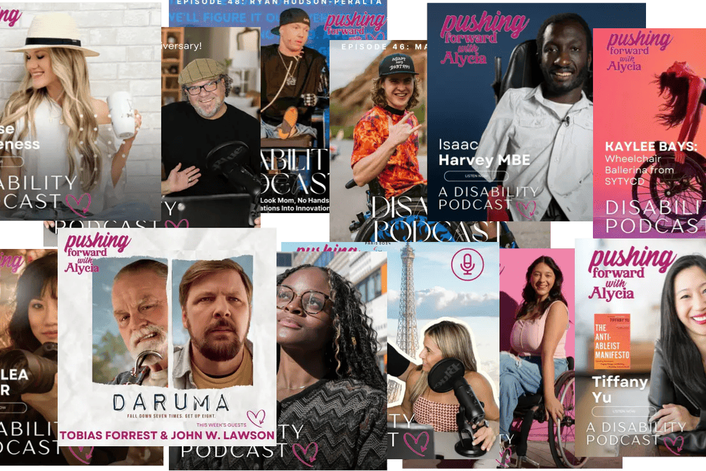 annual package showing twelve different episode covers from the pushing forward with alycia episode catalog