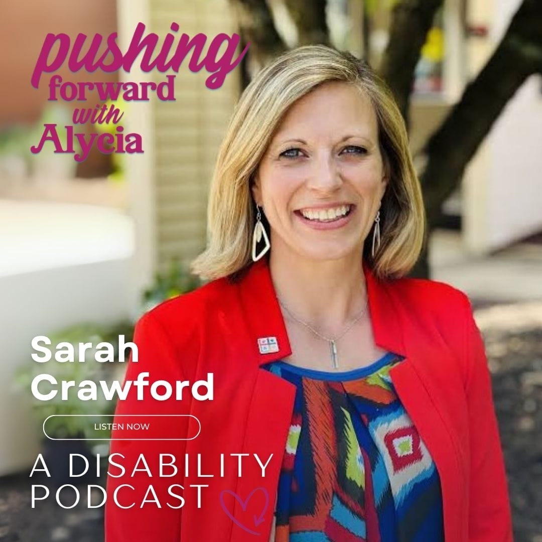 pushing forward with alycia episode 105 featuring Sarah Crawford listen now